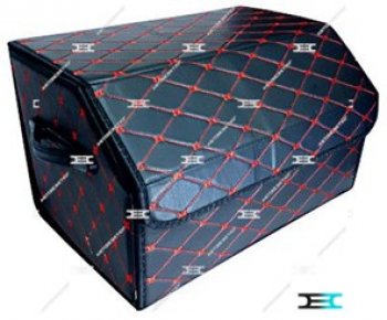Автобокс 48х 30х28см КИТАЙ БОКС ГАЗ ГАЗель 3221,Бизнес 2-ой рестайлинг автобус (2010-2025) (Черный с красной строчкой)
