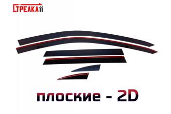  Дефлекторы окон 2D Стрелка11 Porsche Cayenne 958 рестайлинг (2014-2018)