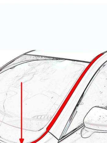 2 899 р. Водостоки лобового стекла Премиум Стрелка 11 Hyundai I40 1 VF дорестайлинг универсал (2011-2015)  с доставкой в г. Майкоп. Увеличить фотографию 2