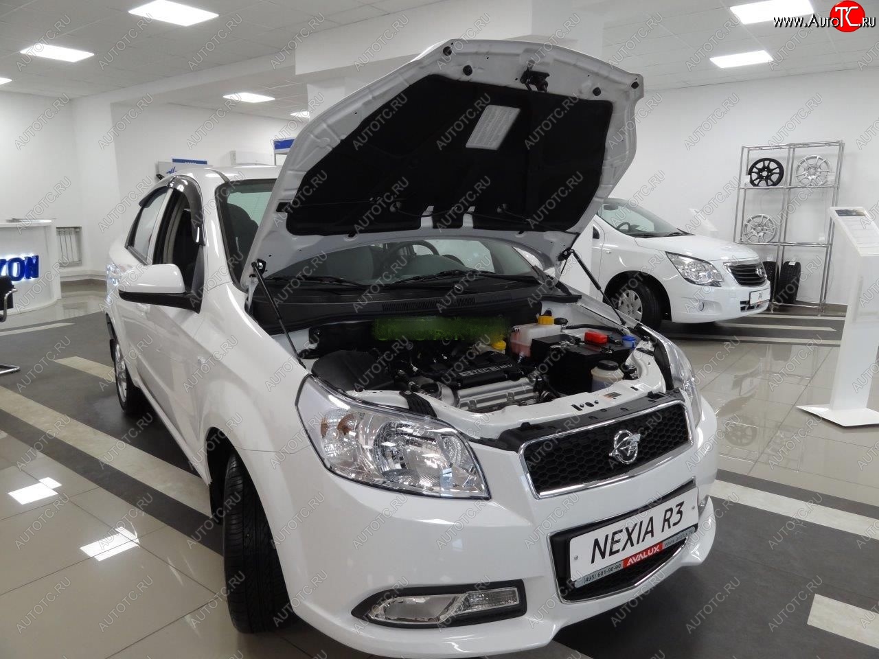 2 049 р. Упоры капота Russtal Chevrolet Nexia седан (2020-2022)  с доставкой в г. Майкоп