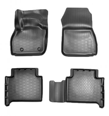 Коврики салонные Noplast (3D) Renault ZOE (2012-2025) дорестайлинг, рестайлинг (Черные)