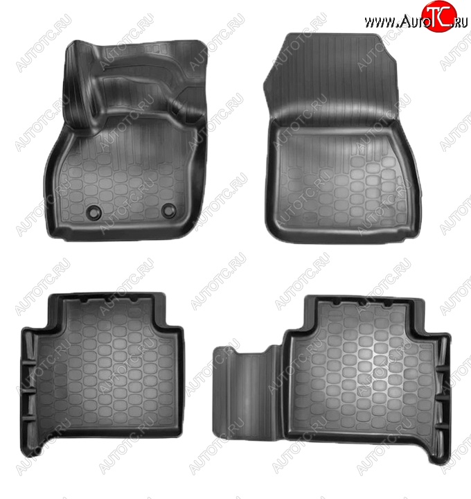 1 999 р. Коврики салонные Noplast (3D) Renault ZOE дорестайлинг (2012-2019) (Черные)  с доставкой в г. Майкоп