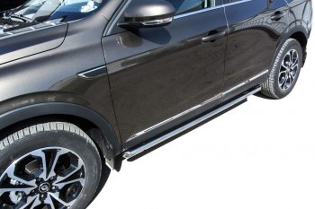 Защита порогов Slitkoff (d42 мм) Renault Arkana (2019-2025)