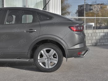 13 899 р. Защита заднего бампера (Ø42 мм, нержавейка) SLITKOFF Renault Arkana (2019-2025)  с доставкой в г. Майкоп. Увеличить фотографию 4