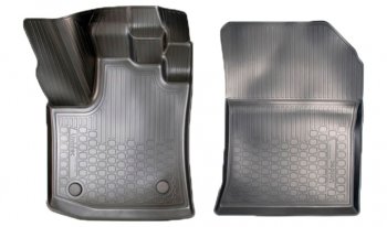 Коврики салонные Noplast (3D, передние) Renault Dokker (2012-2025) (Черные)