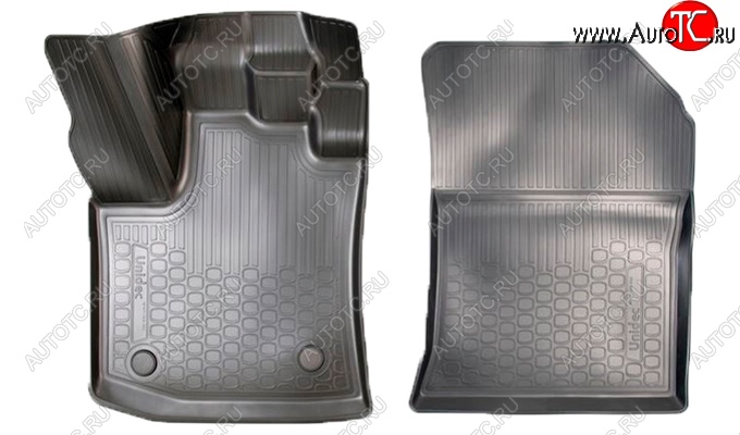 1 499 р. Коврики салонные Noplast (3D, передние)  Renault Dokker (2012-2025) (Черные)  с доставкой в г. Майкоп