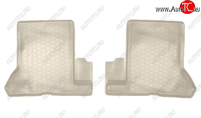 1 699 р. Коврики салонные Noplast (3D, 2 ряд)  Renault Dokker (2012-2025) (Бежевые)  с доставкой в г. Майкоп