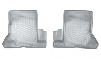 Коврики салонные Noplast (3D, 2 ряд) Renault Dokker (2012-2025) (Серые)