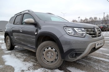 6 959 р. Защитные накладки на арки Petroil Tuning Renault Duster HM рестайлинг (2021-2024) (Текстурная поверхность (шагрень))  с доставкой в г. Майкоп. Увеличить фотографию 2