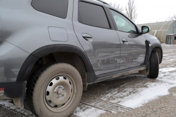 6 959 р. Защитные накладки на арки Petroil Tuning Renault Duster HM рестайлинг (2021-2024) (Текстурная поверхность (шагрень))  с доставкой в г. Майкоп. Увеличить фотографию 3