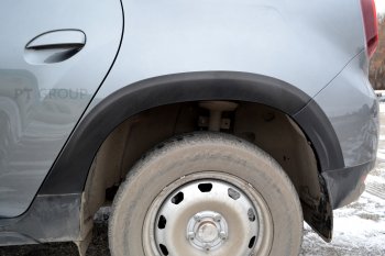 6 959 р. Защитные накладки на арки Petroil Tuning Renault Duster HM рестайлинг (2021-2024) (Текстурная поверхность (шагрень))  с доставкой в г. Майкоп. Увеличить фотографию 5