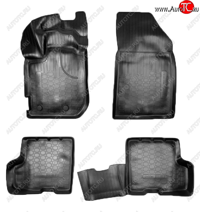 2 299 р. Коврики салонные Noplast (3D, без ящика под сидением)  Renault Duster  HM (2021-2024) рестайлинг (Черные)  с доставкой в г. Майкоп
