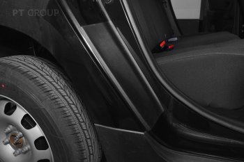 1 059 р. Пороги накладки дверей Petroil Tuning (арочная часть) Renault Duster HM рестайлинг (2021-2024) (Текстурная поверхность (шагрень))  с доставкой в г. Майкоп. Увеличить фотографию 2