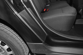 1 059 р. Пороги накладки дверей Petroil Tuning (арочная часть) Renault Duster HM рестайлинг (2021-2024) (Текстурная поверхность (шагрень))  с доставкой в г. Майкоп. Увеличить фотографию 3