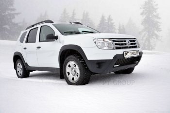 6 099 р. Комплект накладок на колёсные арки Petroil Tuning Renault Duster HS рестайлинг (2015-2021) (Текстурная поверхность)  с доставкой в г. Майкоп. Увеличить фотографию 3