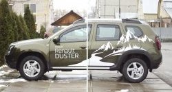7 749 р. Накладки на колёсные арки RA Renault Duster HS рестайлинг (2015-2021) (Неокрашенные)  с доставкой в г. Майкоп. Увеличить фотографию 2