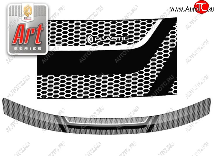 2 159 р. Дефлектор капота CA-Plastiс  Renault Duster  HS (2015-2021) рестайлинг (серия Art графит)  с доставкой в г. Майкоп