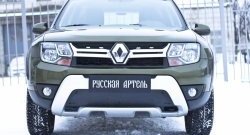 1 299 р. Зимняя заглушка решетки переднего бампера РА Renault Duster HS рестайлинг (2015-2021)  с доставкой в г. Майкоп. Увеличить фотографию 2