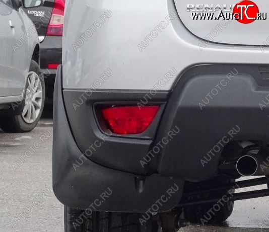 1 669 р. Брызговики Duster-Guard ЗАДНИЕ широкие (2 шт) RENAULT Duster 2016- Renault Duster HS рестайлинг (2015-2021)  с доставкой в г. Майкоп