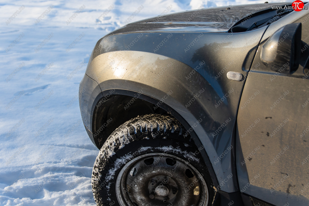 4 099 р. Защитные накладки на арки ArtForm Renault Duster HS рестайлинг (2015-2021) (Поверхность: шагрень)  с доставкой в г. Майкоп