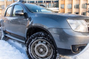 4 099 р. Защитные накладки на арки ArtForm Renault Duster HS рестайлинг (2015-2021) (Поверхность: шагрень)  с доставкой в г. Майкоп. Увеличить фотографию 4