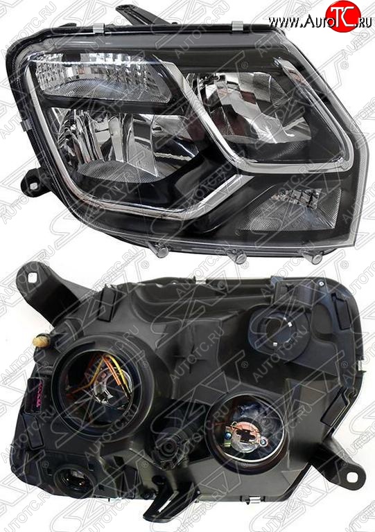 4 289 р. Правая фара SAT Renault Duster HS рестайлинг (2015-2021)  с доставкой в г. Майкоп