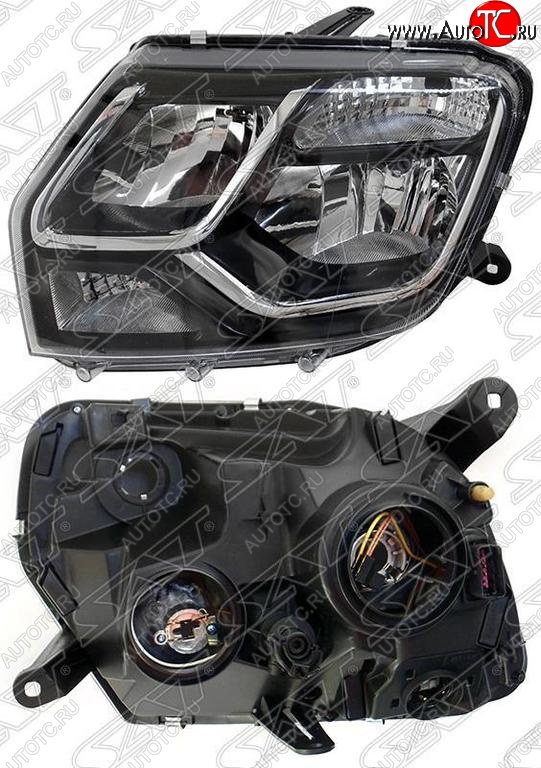 4 289 р. Левая фара SAT Renault Duster HS рестайлинг (2015-2021)  с доставкой в г. Майкоп
