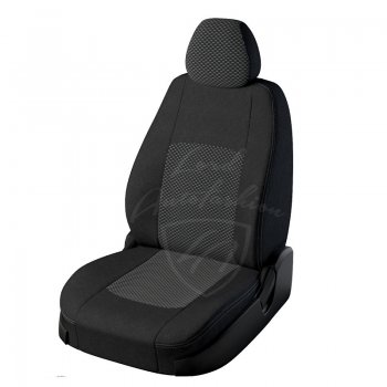 Чехлы для сидений Lord Autofashion Турин (жаккард, раздельная спинка) Renault Duster  HS (2015-2021) рестайлинг (Черный, вставка Люкс-77)