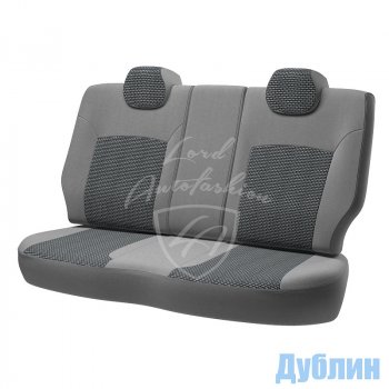 6 349 р. Чехлы для сидений Lord Autofashion Дублин (жаккард, 60/40) Renault Duster HS рестайлинг (2015-2021) (Оникс серый, вставка Сеул серый)  с доставкой в г. Майкоп. Увеличить фотографию 5