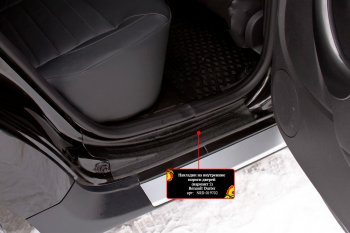 Накладки порожков салона RA-2 Renault Duster HS дорестайлинг (2010-2015) (Задние)