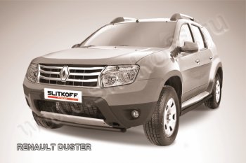 Защита переднего бампер Slitkoff Renault Duster  HS (2010-2015) дорестайлинг