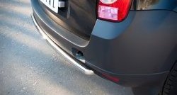 12 849 р. Защита заднего бампера (Ø42 мм, нержавейка, 4х2) SLITKOFF  Renault Duster  HS (2010-2015) дорестайлинг  с доставкой в г. Майкоп. Увеличить фотографию 3
