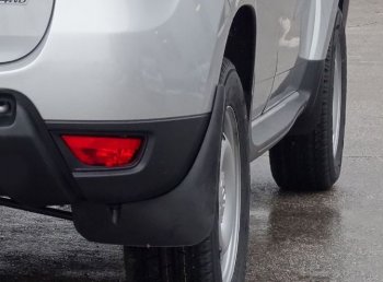 1 839 р. Брызговики Duster-Guard ЗАДНИЕ широкие (2 шт) RENAULT Duster 2012-2015) Renault Duster HS дорестайлинг (2010-2015)  с доставкой в г. Майкоп. Увеличить фотографию 3