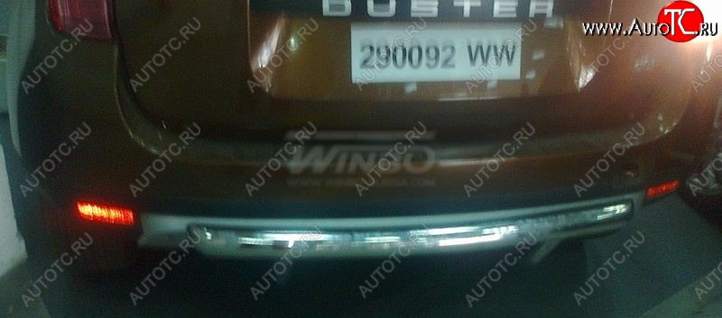 6 699 р. Защита заднего бампера WINBO (Ø63 мм, нержавейка) Renault Duster HS (2010-2015) дорестайлинг (Комплектация 4х4) с доставкой в г. Майкоп Увеличить фотографию 1 6 699 р. Защита заднего бампера WINBO (Ø63 мм, нержавейка) Renault Duster HS (2010-2015) дорестайлинг (Комплектация 4х4) с доставкой в г. Майкоп