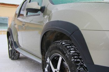 7 649 р. Накладки на колесные арки Артформ Renault Duster HS дорестайлинг (2010-2015)  с доставкой в г. Майкоп. Увеличить фотографию 3