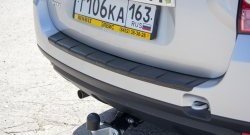 Накладка защитная на задний бампер Petroil Tuning Renault Duster HS дорестайлинг (2010-2015) (Текстурная поверхность)