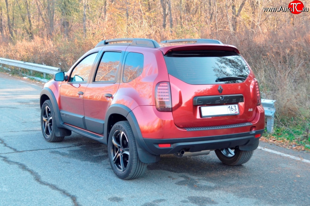 1 249 р. Накладка защитная на верх заднего бампера Kart RS DL Renault Duster HS дорестайлинг (2010-2015)  с доставкой в г. Майкоп