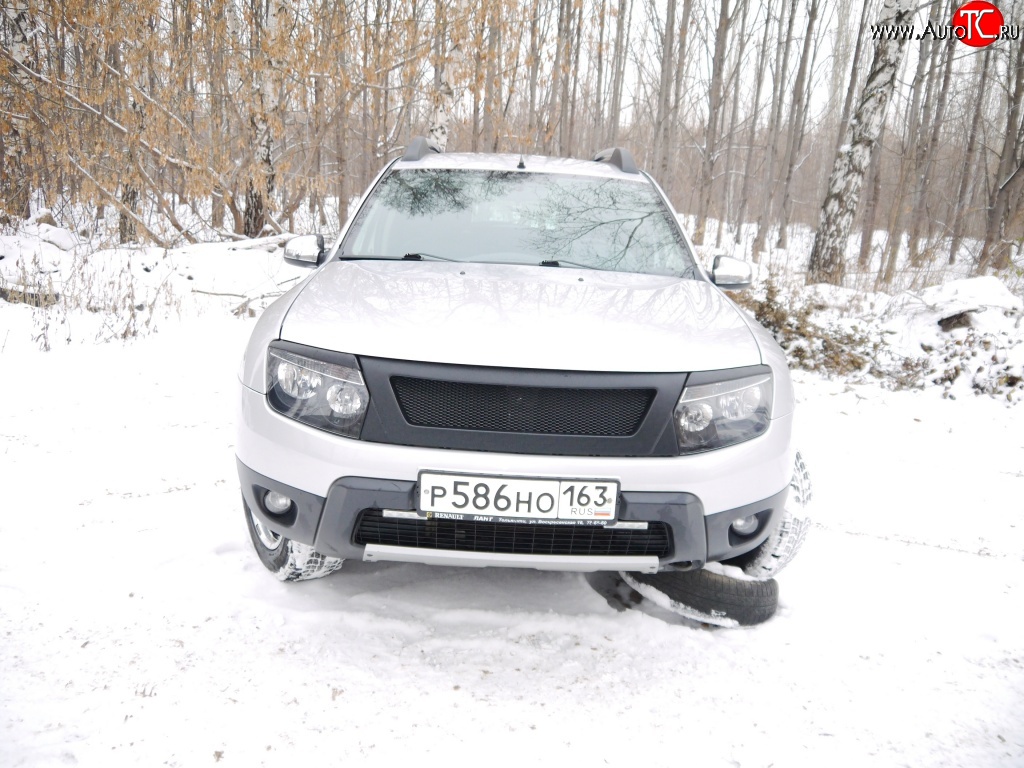 4 599 р. Решётка радиатора DM-Style  Renault Duster  HS (2010-2015) дорестайлинг (Без сетки, Неокрашенная глянец (под окраску))  с доставкой в г. Майкоп