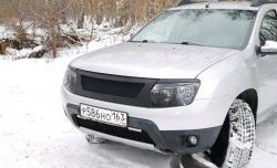 4 599 р. Решётка радиатора DM-Style  Renault Duster  HS (2010-2015) дорестайлинг (Без сетки, Неокрашенная глянец (под окраску))  с доставкой в г. Майкоп. Увеличить фотографию 2