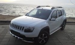 3 299 р. Решётка радиатора Sport Renault Duster HS рестайлинг (2015-2021) (Неокрашенная)  с доставкой в г. Майкоп. Увеличить фотографию 2