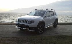 3 299 р. Решётка радиатора Sport Renault Duster HS рестайлинг (2015-2021) (Неокрашенная)  с доставкой в г. Майкоп. Увеличить фотографию 3