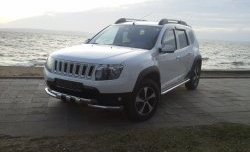 3 299 р. Решётка радиатора Sport Renault Duster HS рестайлинг (2015-2021) (Неокрашенная)  с доставкой в г. Майкоп. Увеличить фотографию 4
