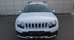 3 299 р. Решётка радиатора Sport Renault Duster HS рестайлинг (2015-2021) (Неокрашенная)  с доставкой в г. Майкоп. Увеличить фотографию 6
