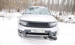 899 р. Реснички на фары DM-Style Renault Duster HS дорестайлинг (2010-2015) (Неокрашенные)  с доставкой в г. Майкоп. Увеличить фотографию 2
