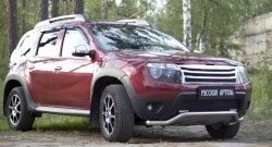 2 199 р. Защитная сетка решетки переднего бампера (c дхо и обвесом) РА Renault Duster HS дорестайлинг (2010-2015)  с доставкой в г. Майкоп. Увеличить фотографию 3