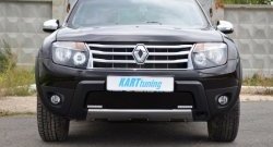 1 049 р. Заглушка в воздухозаборник бампера Kart RS Renault Duster HS дорестайлинг (2010-2015) (Заглушка под ДХО снизу, Тисненные)  с доставкой в г. Майкоп. Увеличить фотографию 4