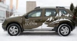 77 999 р. Широкая защита порогов (рестайлинг) Russtal Renault Duster HS дорестайлинг (2010-2015) (Защита порогов с со скосами на торцах (вариант 1))  с доставкой в г. Майкоп. Увеличить фотографию 4