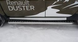 77 999 р. Широкая защита порогов (рестайлинг) Russtal Renault Duster HS дорестайлинг (2010-2015) (Защита порогов с со скосами на торцах (вариант 1))  с доставкой в г. Майкоп. Увеличить фотографию 7