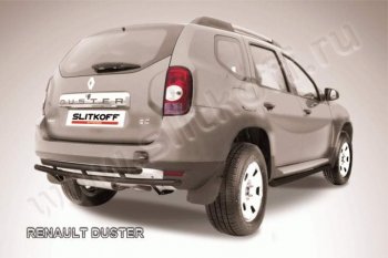 Защита задняя Slitkoff Renault Duster  HS (2010-2015) дорестайлинг