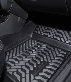 1 839 р. Коврики в салон 4WD Aileron 4 шт. (полиуретан) Renault Duster HS рестайлинг (2015-2021)  с доставкой в г. Майкоп. Увеличить фотографию 2
